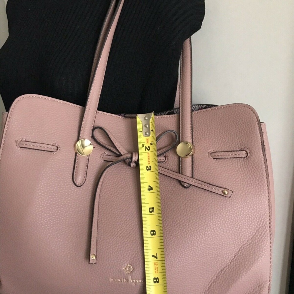 NANETTE LEPORE Large Leather Dusty Pink Handle Bag - Picture 8 of 8